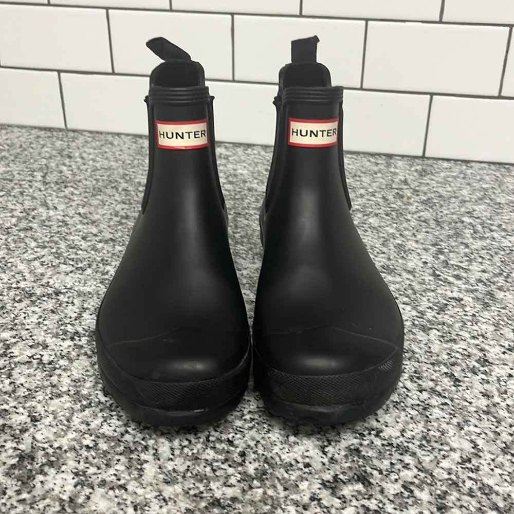 Hunter - Original Chelsea Women’s Rain Boots - Black - Size 9